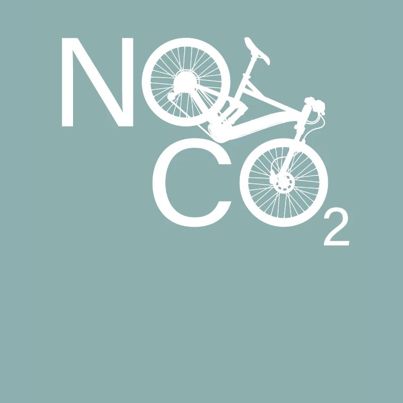 Pas de CO2 Vélo Changement climatique VTT VTT E-Bike