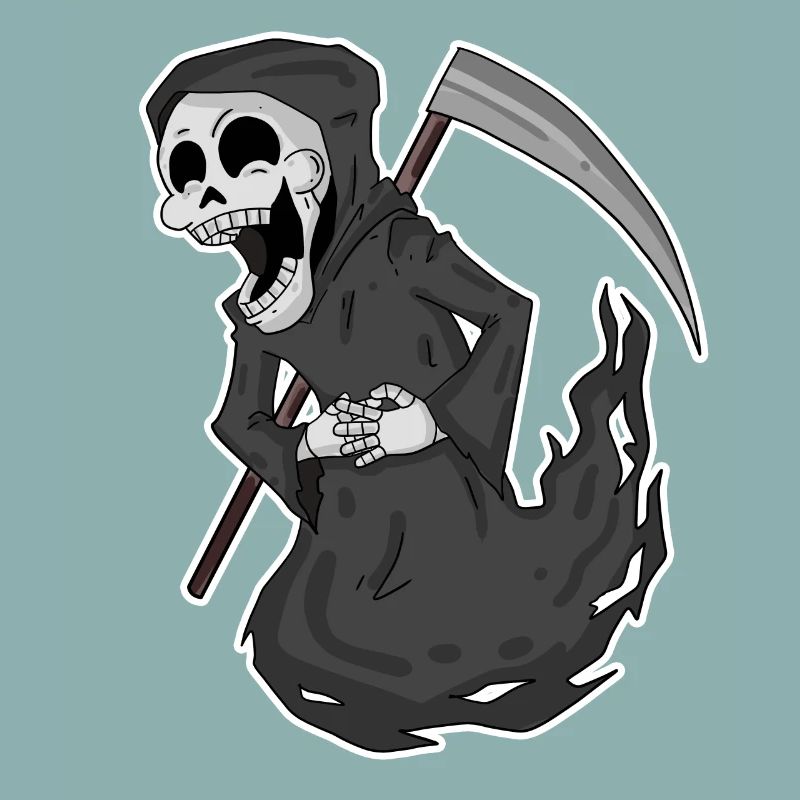 Grim Reaper rit drôle