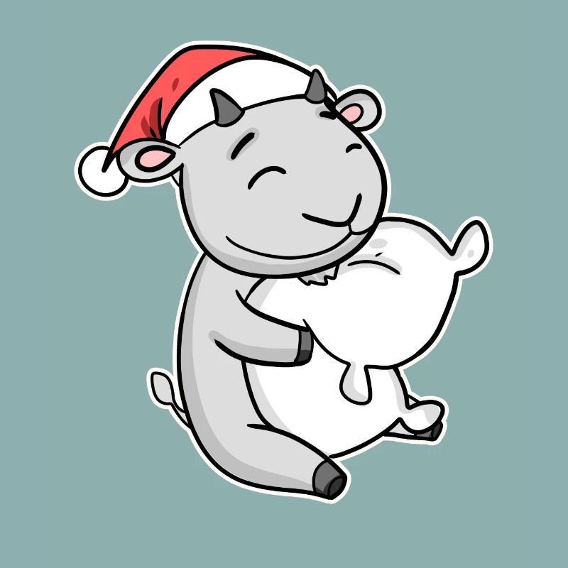 Chèvre Noël Noël Oreiller bébé