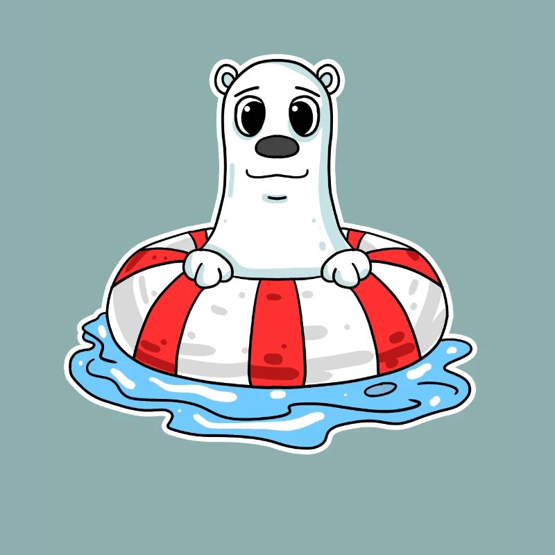Polar bear motif