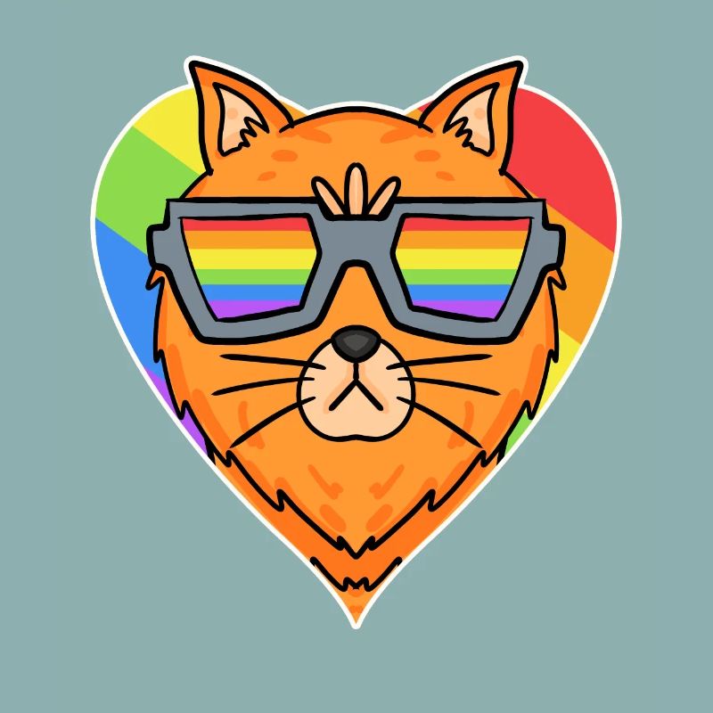 Regenbogen - Katze