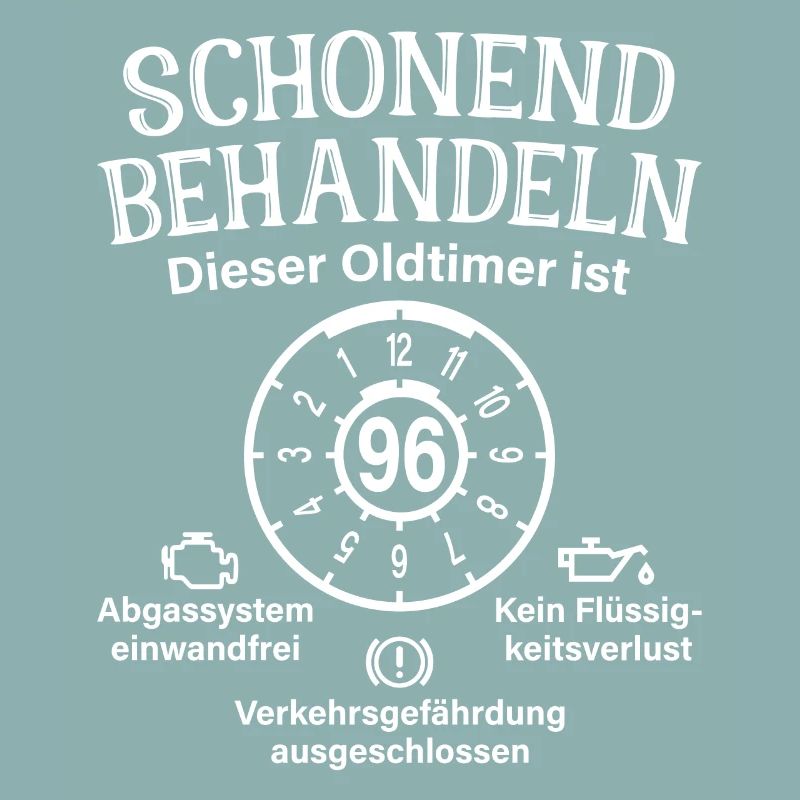 96. Geburtstag Schonend Behandeln Oldtimer Ist 96
