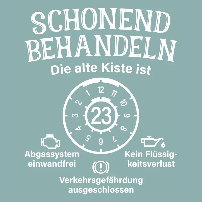 23. Geburtstag Schonend Behandeln Alte Kiste 23