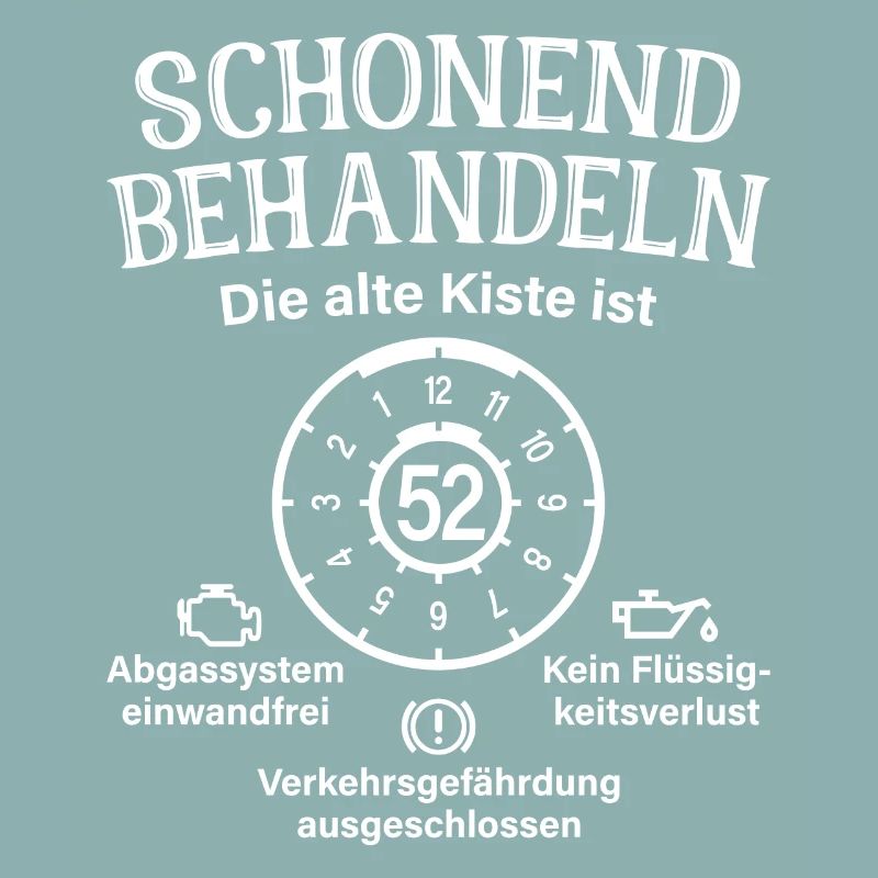 52. Geburtstag Schonend Behandeln Alte Kiste 52