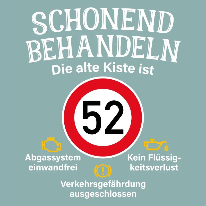 52. Geburtstag Schonend Behandeln 52 Alte Kiste 52