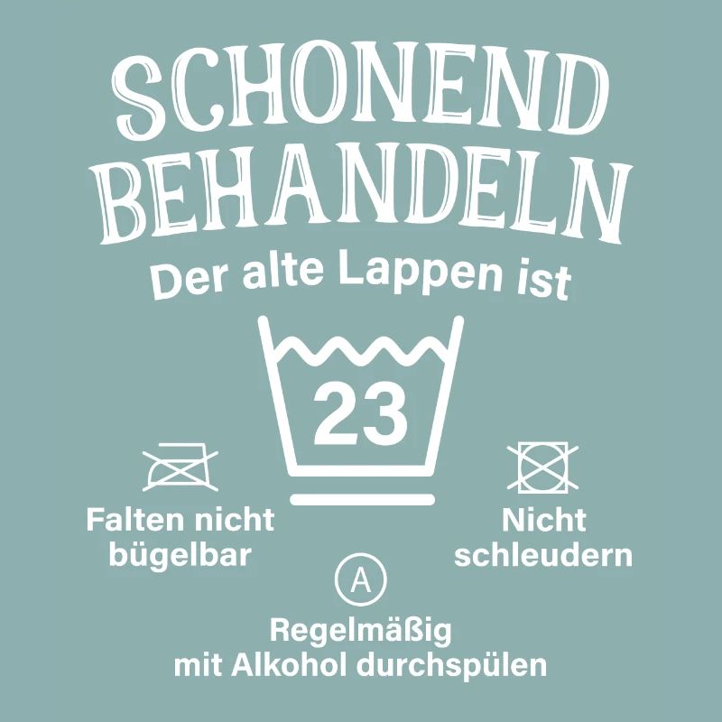 23. Geburtstag Schonend Behandeln Alte Lappen 23