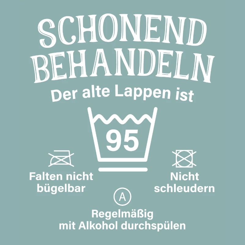 95. Geburtstag Schonend Behandeln Alte Lappen 95