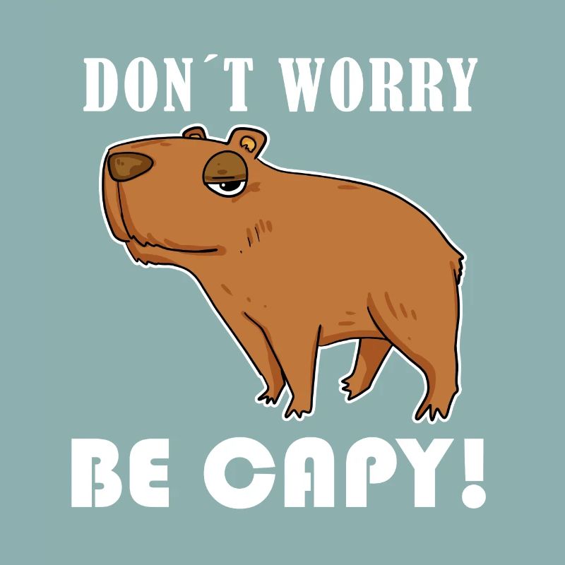 Capybara Tier Spruch