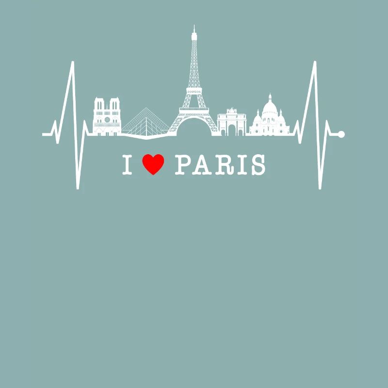 Paris Skyline Herzschlag Eiffelturm Frankreich