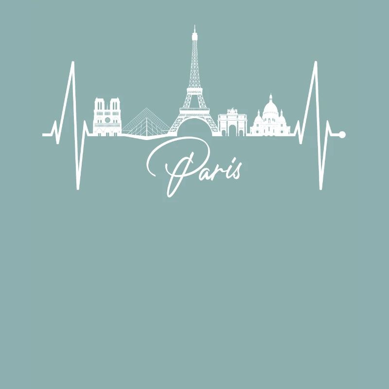 Paris Skyline Herzschlag Eiffelturm Frankreich