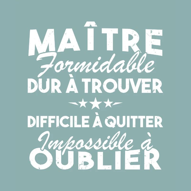 Maître formidable, Cadeau Maître école