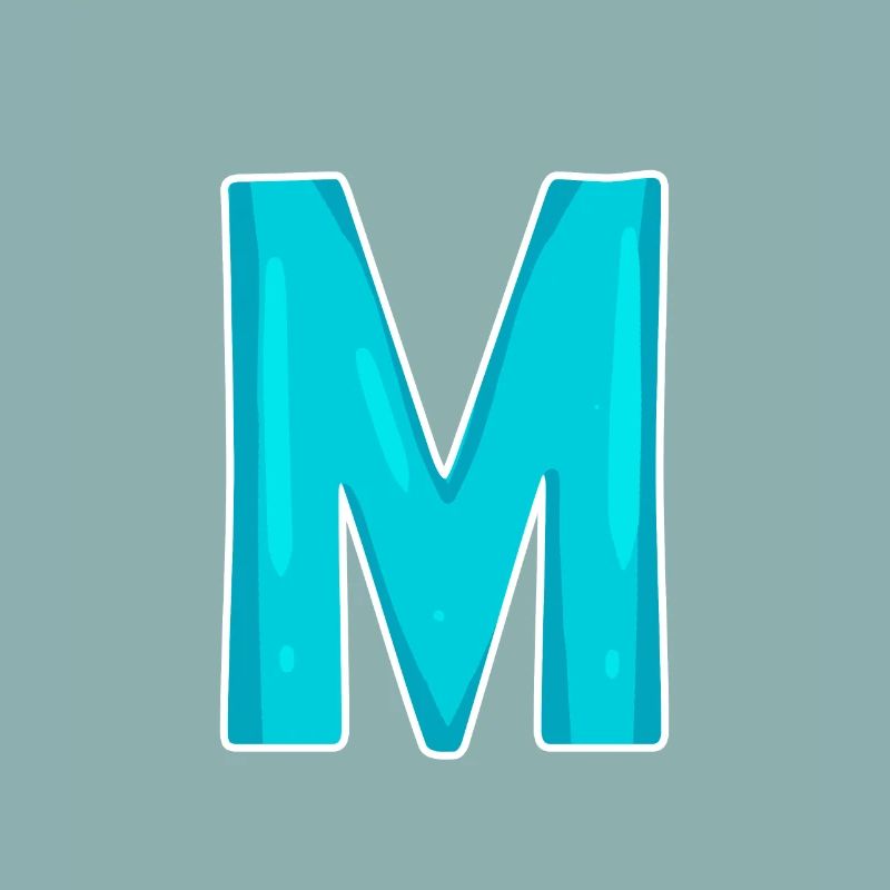 Buchstabe M Anfangsbuchstabe