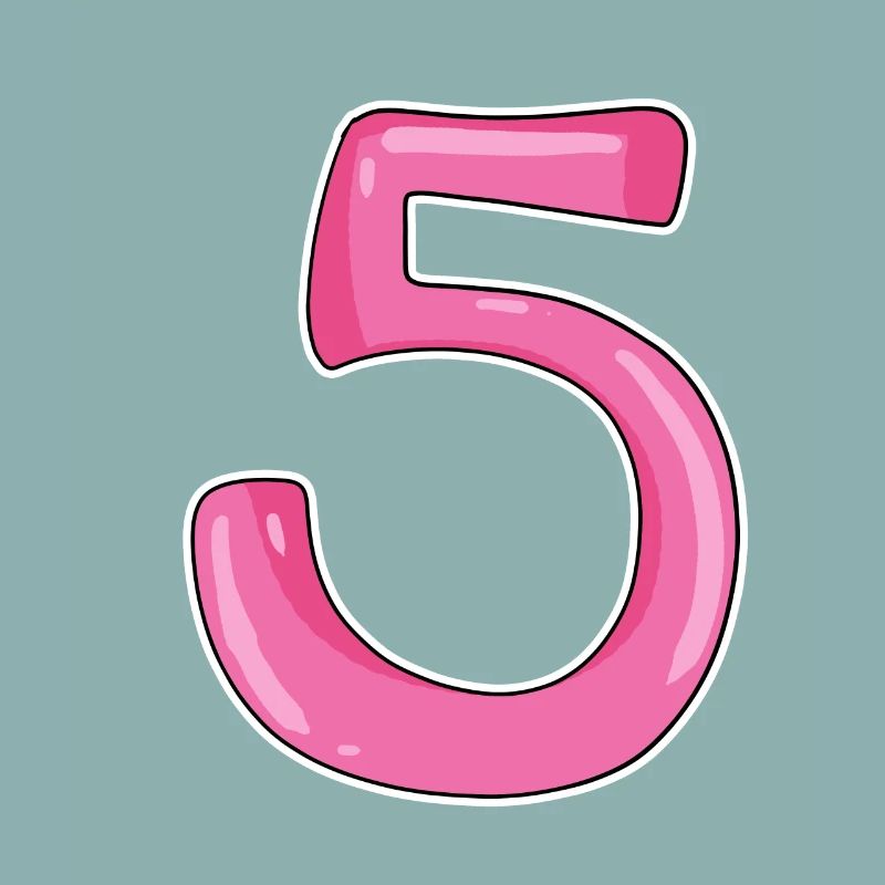 Cinq chiffres numéro 5