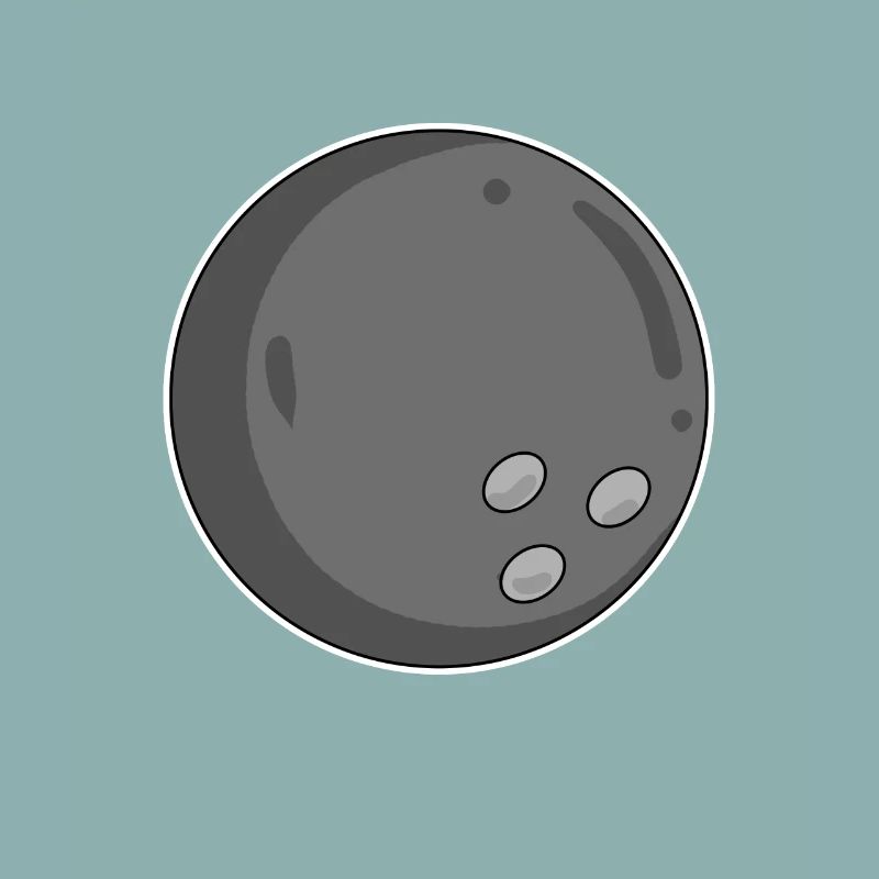 Bowlingkugel Kugel Schwarz