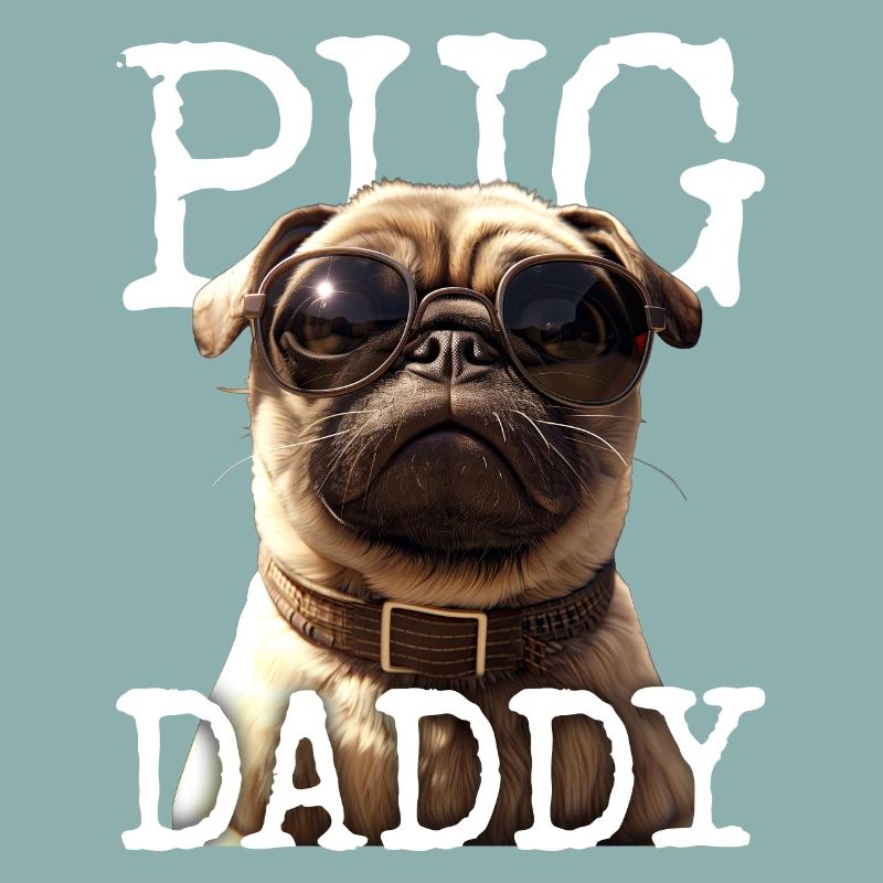 Pug Daddy Mops Papa Vatertag Pug Dad Süßer Mops