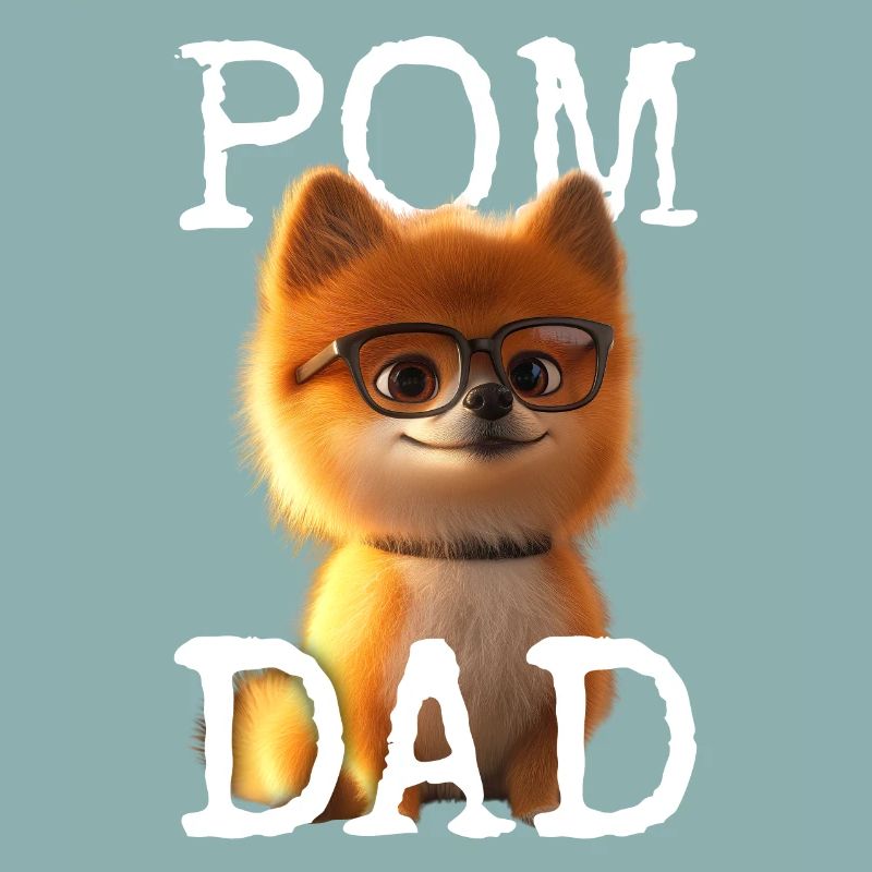 Pom Dad Pomeranian Daddy Spitz Dad Father's Day Pom