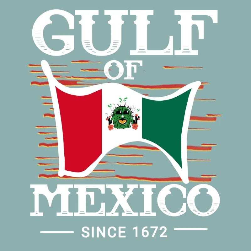 Golf Von Mexiko mit Flagge
