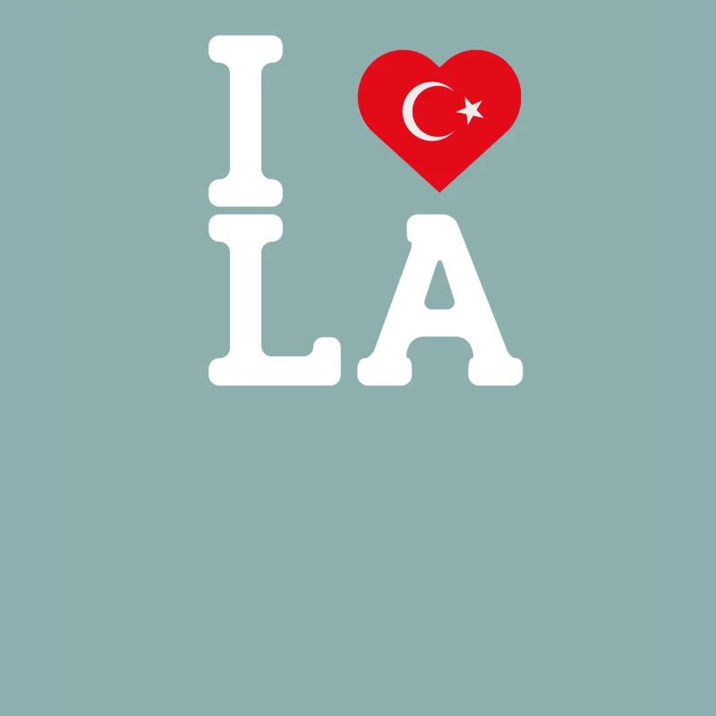 I Love LA Cool Wrong Flag Turkish Lover America