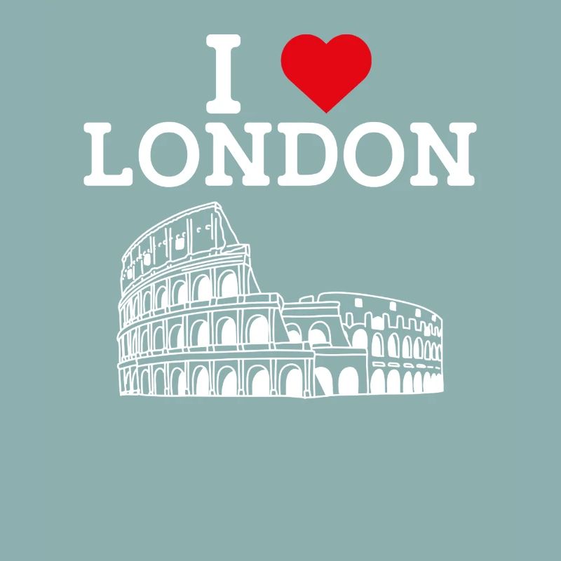 J’aime Londres Cool Colosseum Angleterre Lover Flag