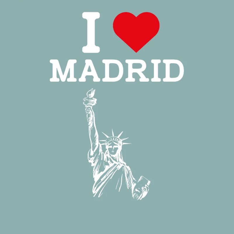 Ich liebe Madrid Spanien Liebhaber Freiheitsstatue Herz