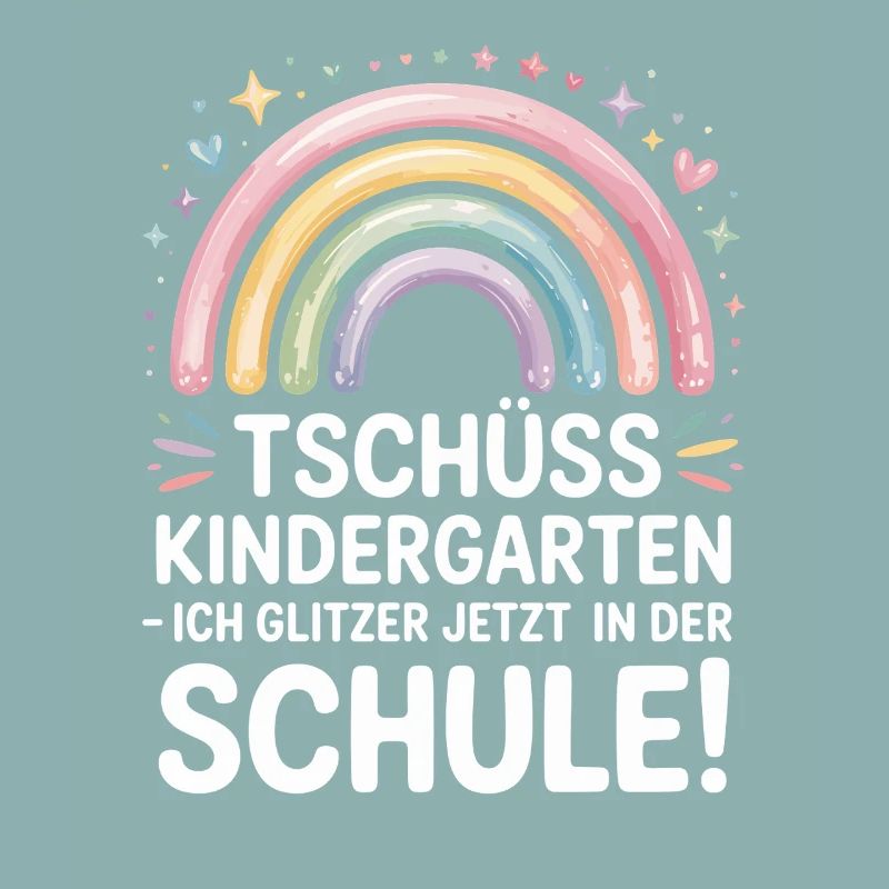 Tschüss Kindergarten Einschulung 2025 Mädchen