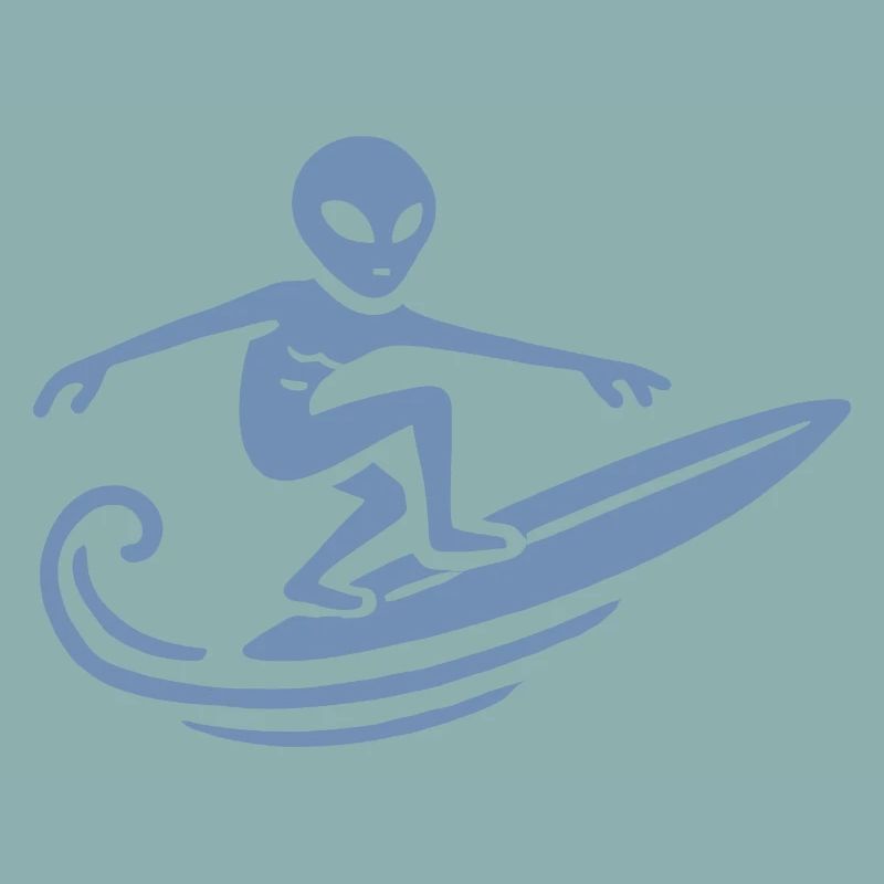 Alien Surfer Surf Planche de surf Surf d’été