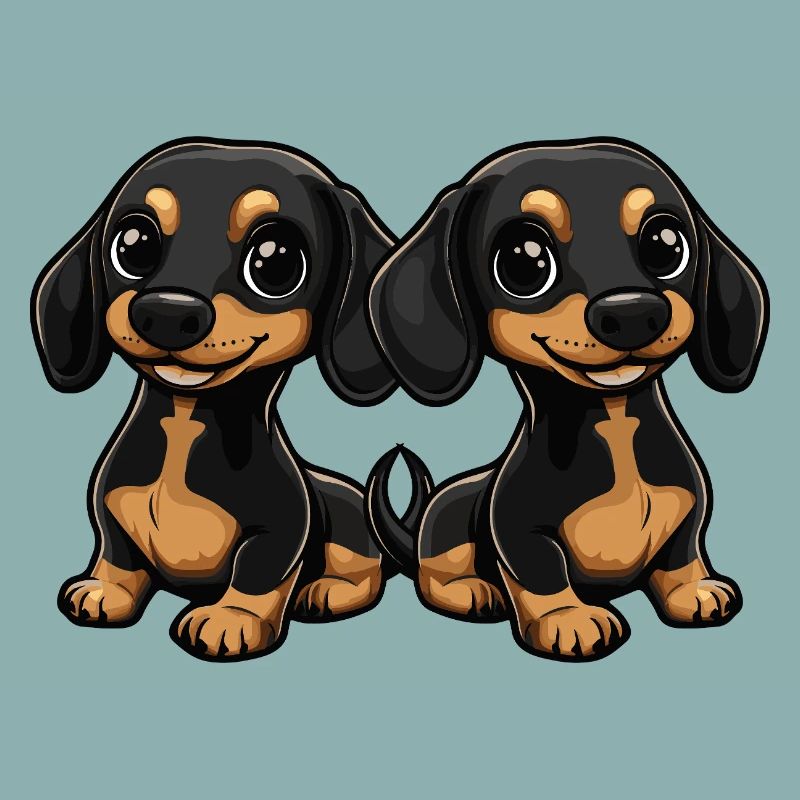 Dackel DachsHund Comic
