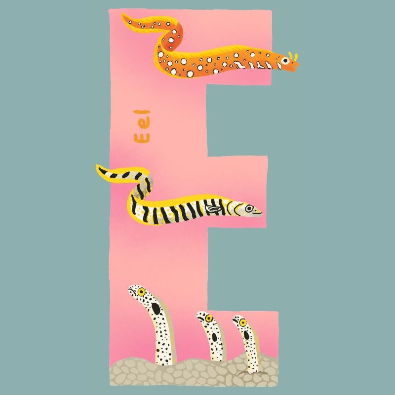 E Alphabet Pink
