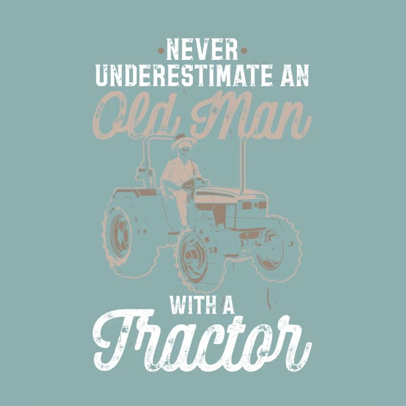 Never underestimate an old man with a tractor