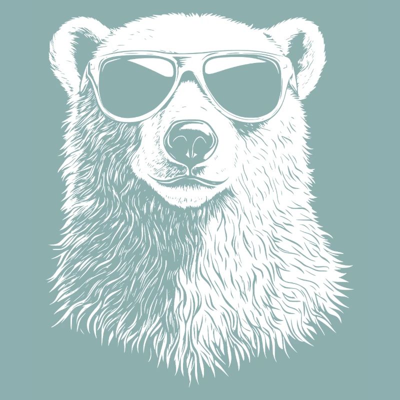 Cool Polar Bear Sunglasses Summer Bear