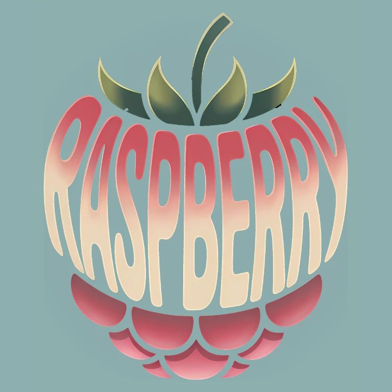 Raspberry - Cool Fruit Logo