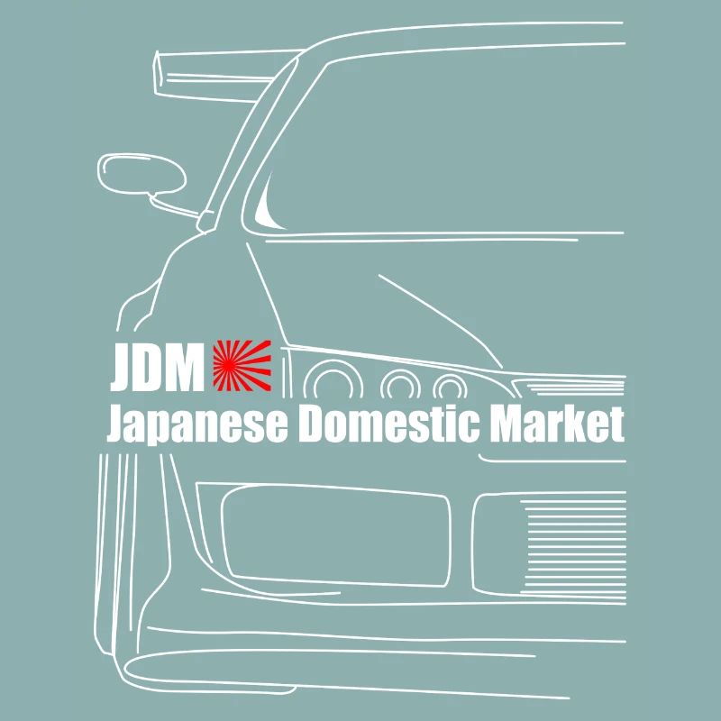 jdm with silhouette