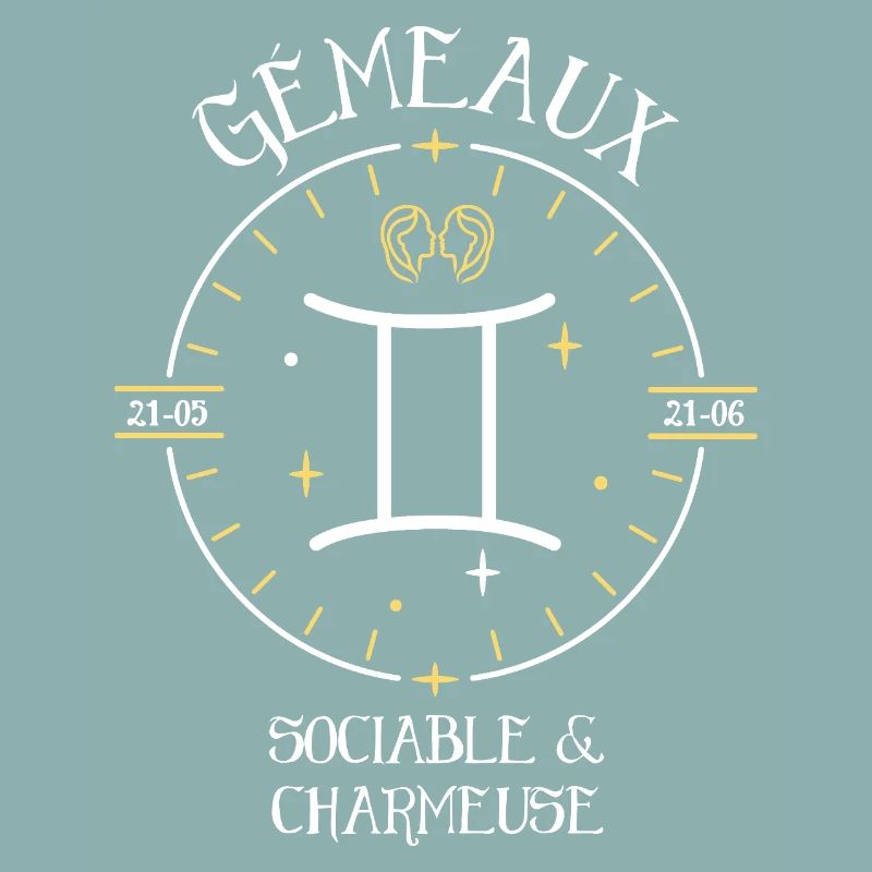 Du signe du Gémeaux - Sociable et charmeuse