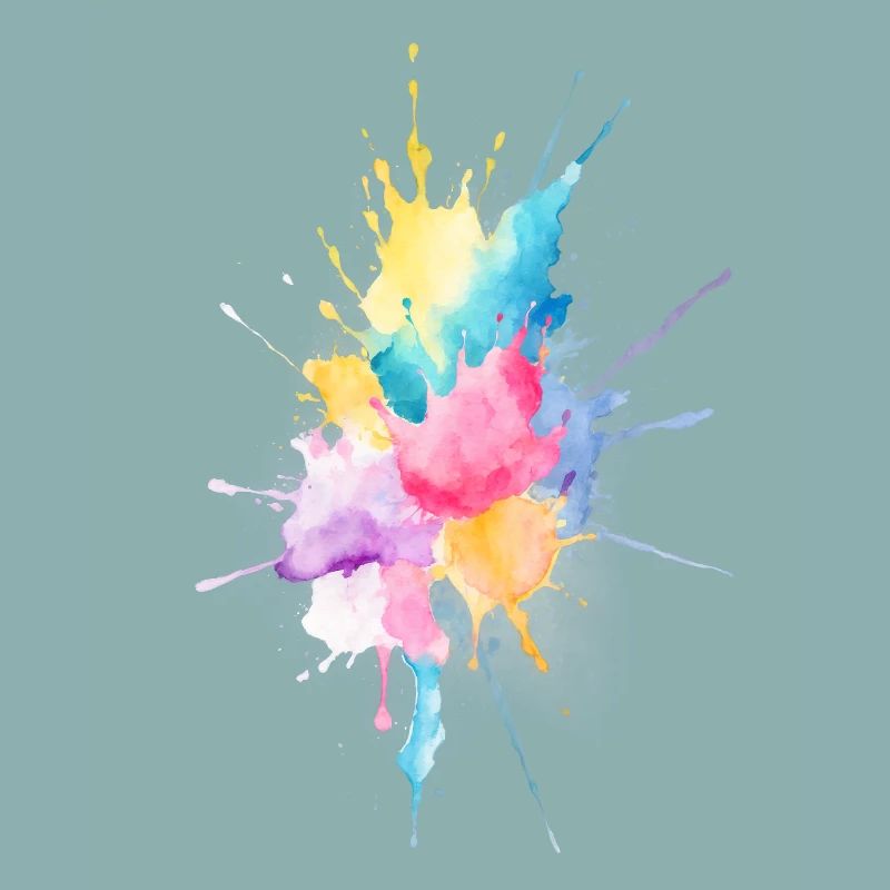 Aquarelle abstraite éclaboussure