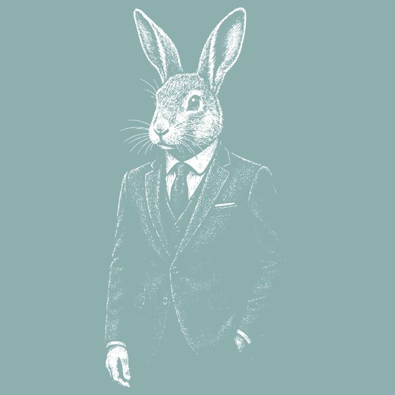 Dapper Rabbit en costume