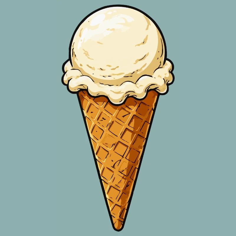 Vanille Eis Kugel