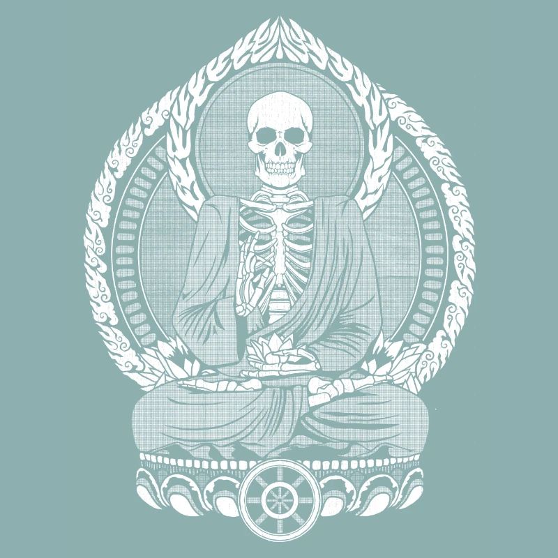 Skeletton Buddha White