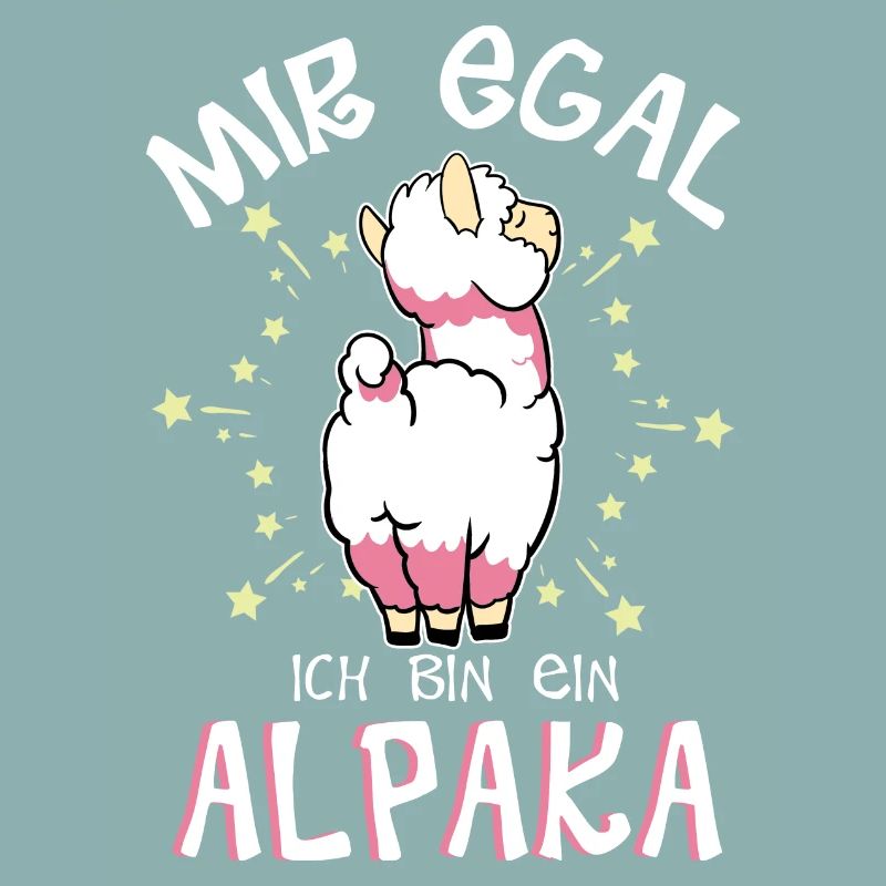 Mir egal. Ich bin ein Alpaka