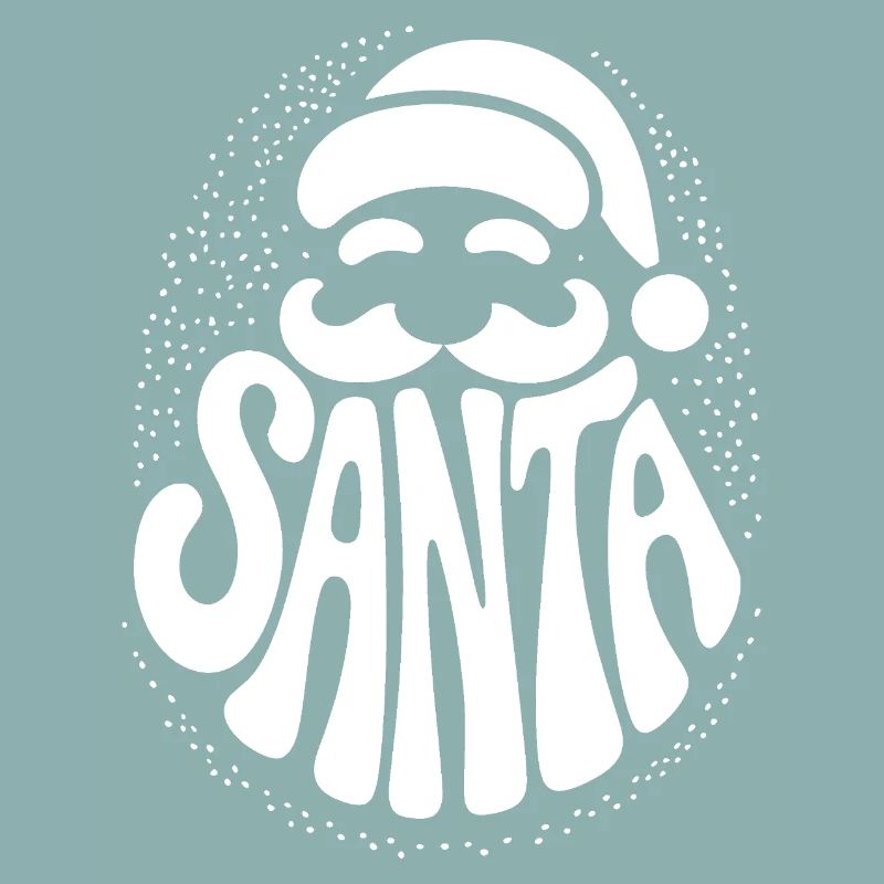 Weihnachtsmann - Cooles Vintage Comic Logo