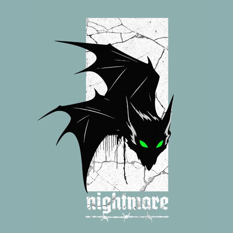 Nightmare Bat – Horreur gothique Vampire Creature Art