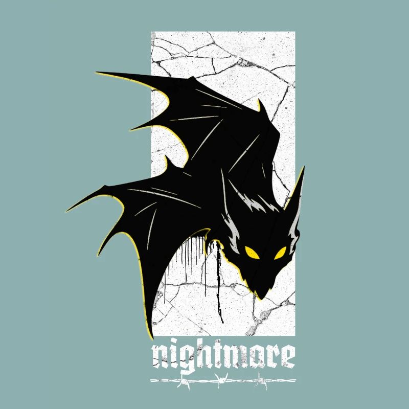 Nightmare Bat – Gothic Horror Vampire Creature Art