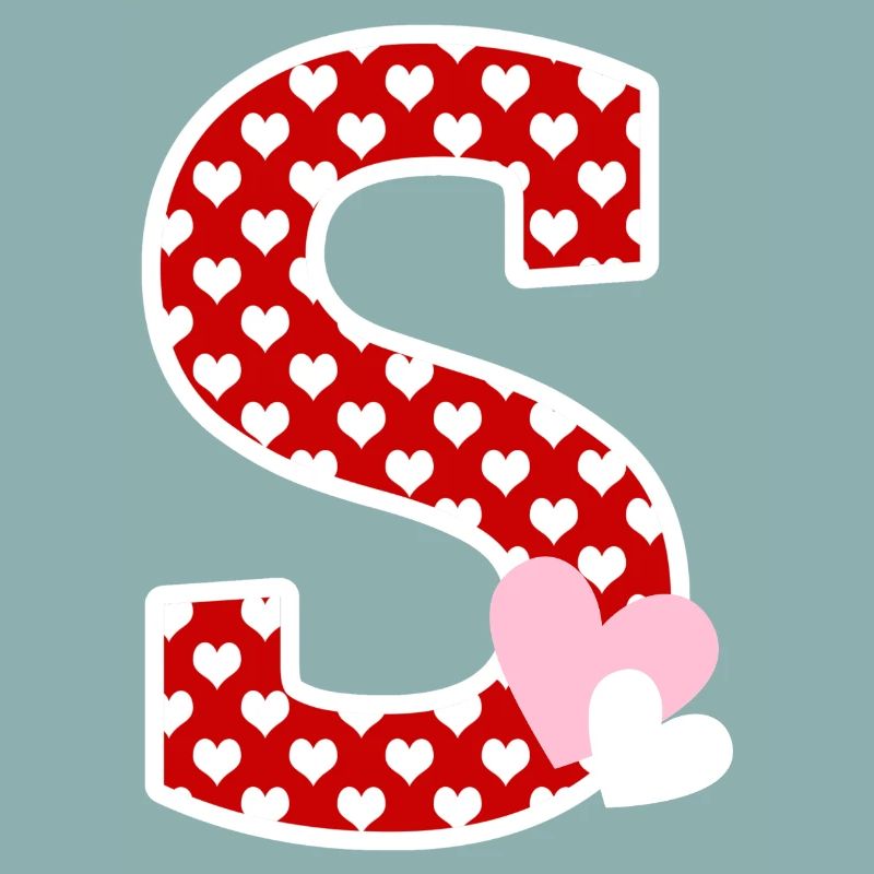 Buchstabe S Herz