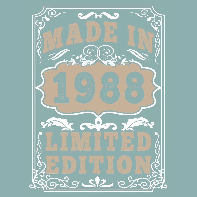Original 1988 Vintage Vintage Retro Geburtstag