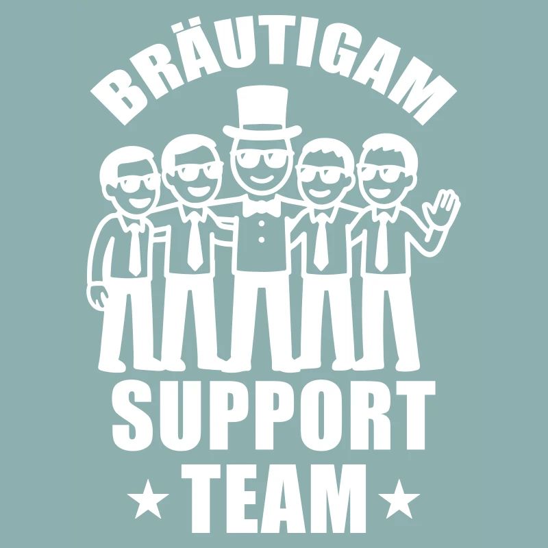 Bräutigam Support Team Hochzeit