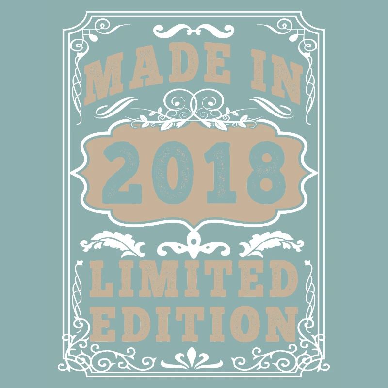 Original 2018 Vintage Vintage Retro Geburtstag