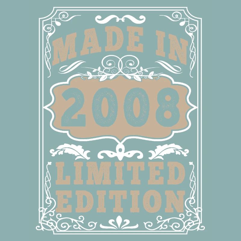 Original 2008 Vintage Vintage Retro Geburtstag