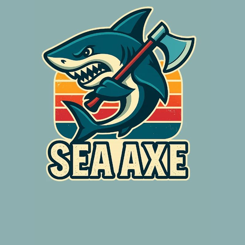 conception de hache de mer de requin