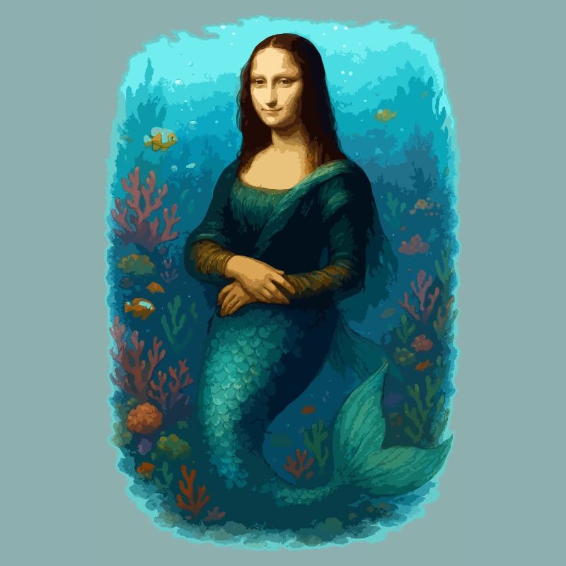 Mona Lisa mermaid