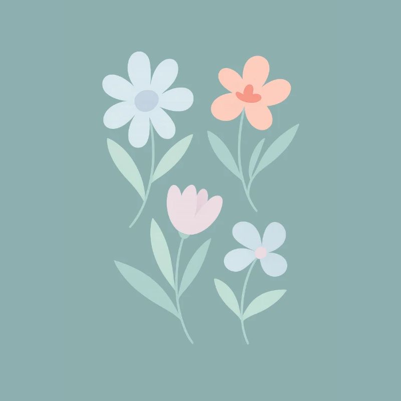 Soft Flowers – pastel & playful
