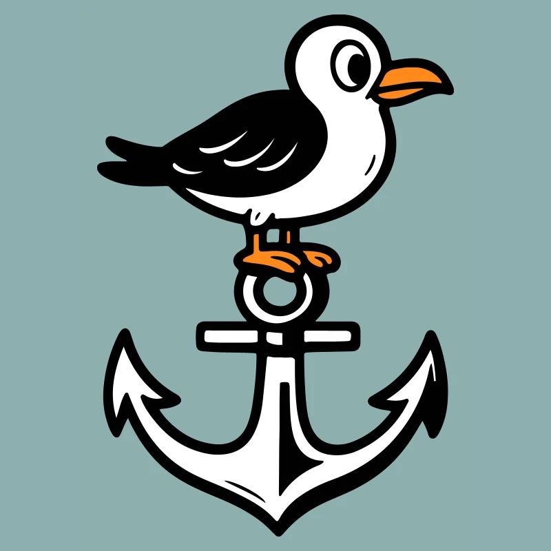 Seagull Anchor Comic